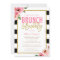 Floral Brunch and Bubbly Bridal Shower Invitation
