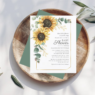 Floral Budget Sunflower Eucalyptus Baby Shower