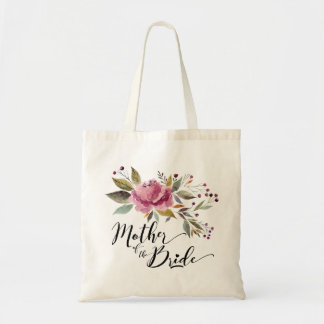 Floral Budget Tote Bag for Mother of Bride