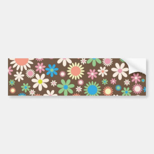 Floral Bumper Sticker
