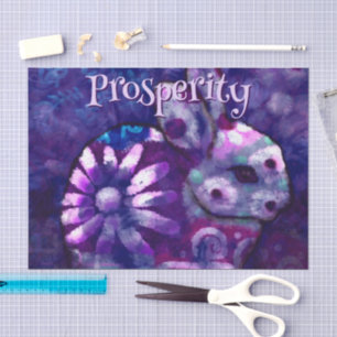 Floral Bunny Rabbit Personalized Decoupage Tissue Paper