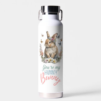Floral Bunny Water Bottle