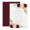 Floral Burgundy Blush Modern Elegant Wedding