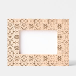 Floral Burst Tile Pattern Etched Frames