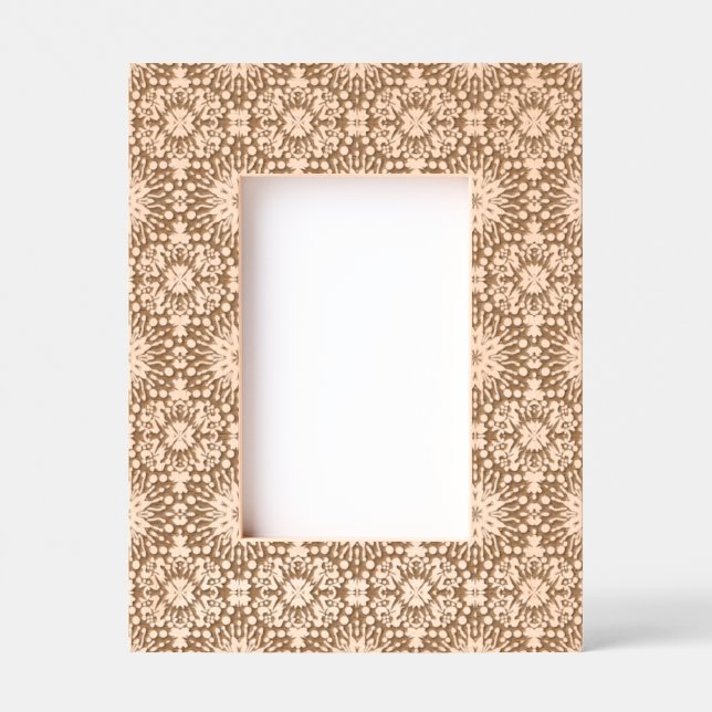 Floral Burst Tile Pattern Negative Etched Frames (Front)