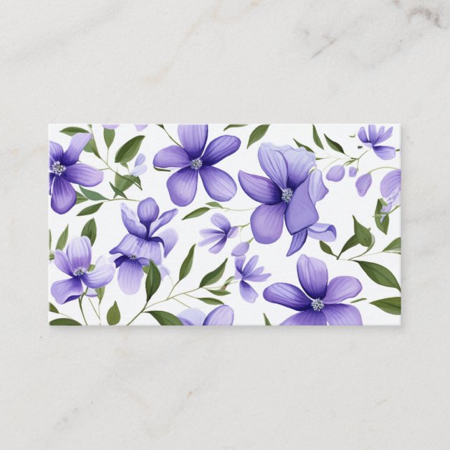Floral Business Card (Front)