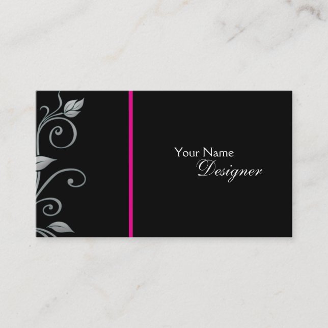 Floral Business Card (Front)