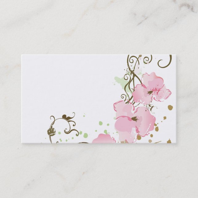 Floral Business Card (Front)