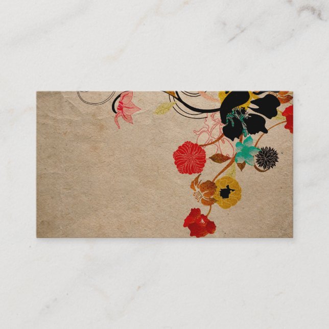Floral Business Card (Front)