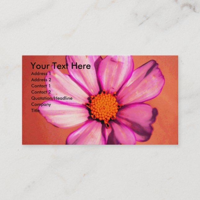 Floral Business Card (Front)