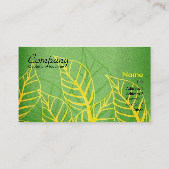 Floral Business Card (Front)