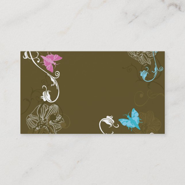Floral Business Card (Front)