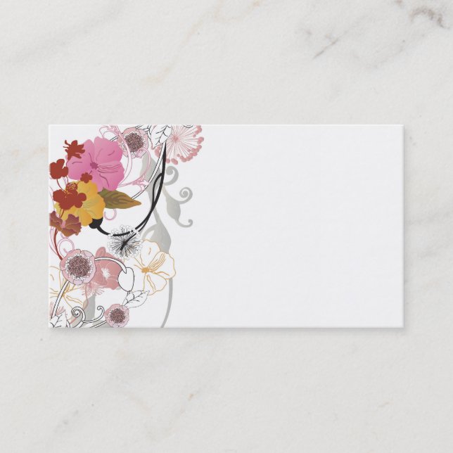 Floral Business Card (Front)