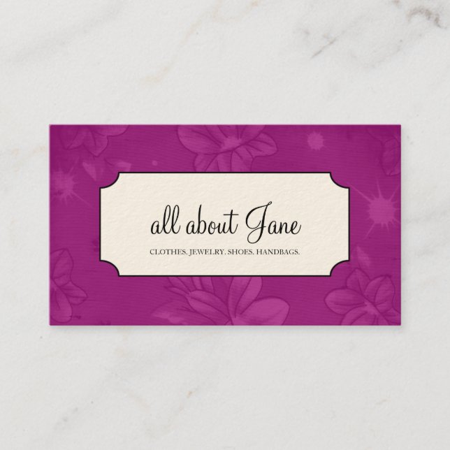 Floral Business Cards (Front)