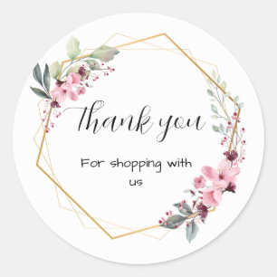 Floral business stickers 