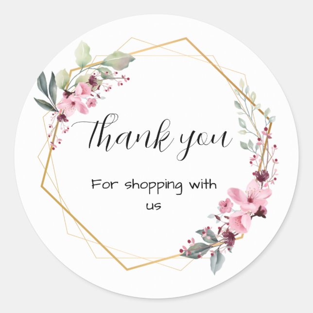 Floral business stickers  (Front)