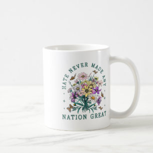 Floral Butterflies Anti Trump Democrat President L Coffee Mug