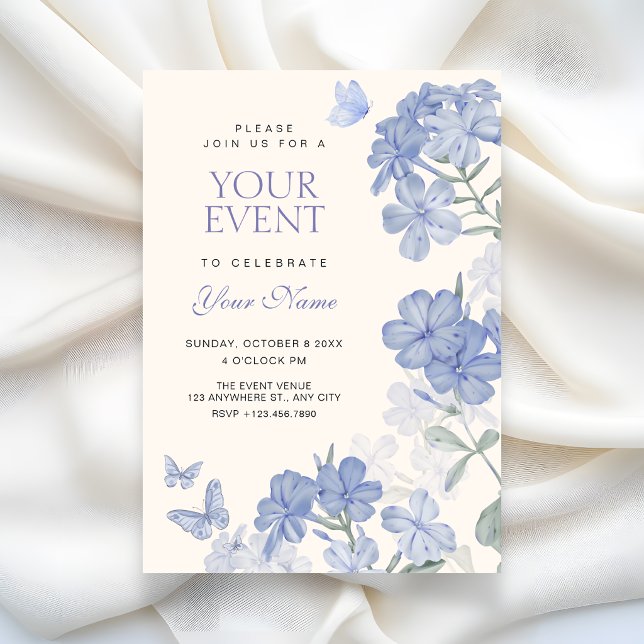 Floral butterflies invitation (Creator Uploaded)