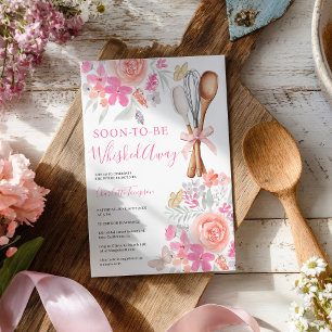 Floral Butterflies Whisked Away bridal shower Invitation
