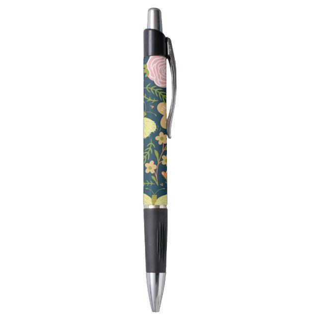 Floral, Butterfly And Glamour Seamless Elegant    Pen (Bottom (Vertical))