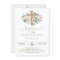 Floral Butterfly Baptism Invitation
