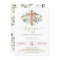 Floral Butterfly Baptism Invitation