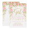 Floral Butterfly Girl Baby Shower Invitation