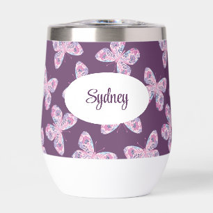 Floral Butterfly Patterned Personalized