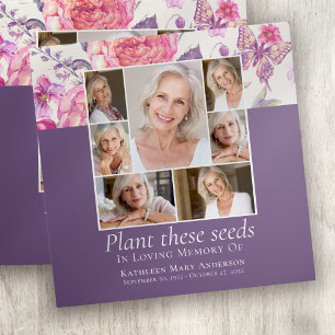 Floral Butterfly Plant These Seeds Funeral Favour  Envelope