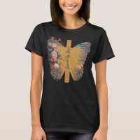 Floral Butterfly Saved by Grace Christian Design