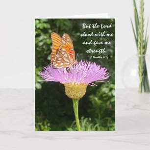 Floral/Butterfly Sympathy, w/ Scripture Verse Card