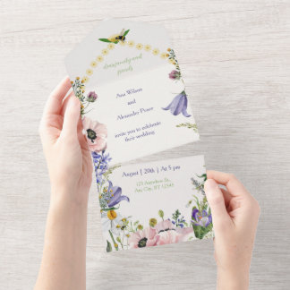 Floral Buzz: Spring Wedding Invitation