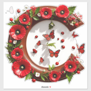 🌸 Floral C For Personal Name Decor 🐞