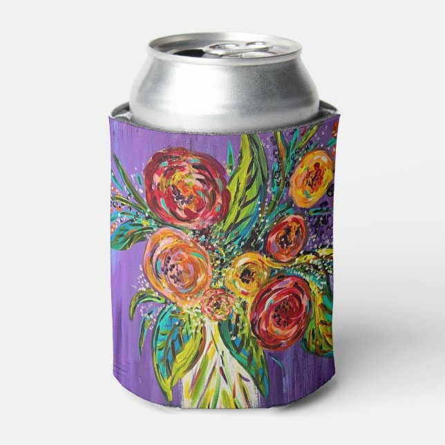 Floral Can Cooler (Can Front)