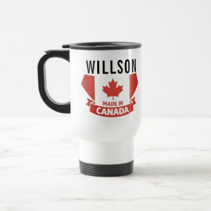 Floral Canada Day   Cute Canadian  Travel Mug
