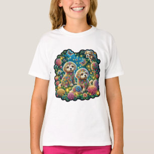 “Floral Canine Fantasy” T-Shirt
