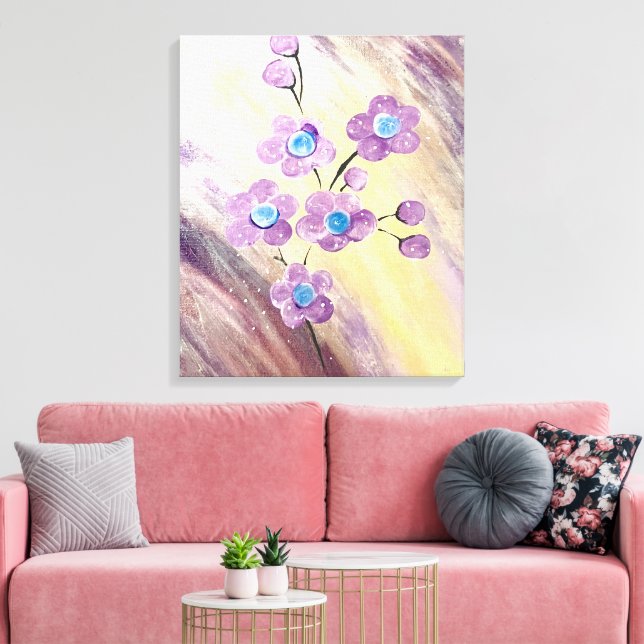 Floral Canvas Print (Insitu(LivingRoom))