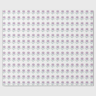 Floral caress of peace wrapping paper