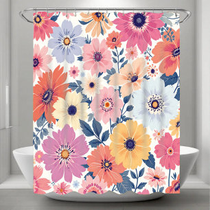 Floral Cascade Shower Curtain