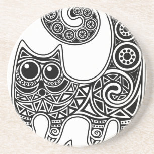 Floral Cat Coaster