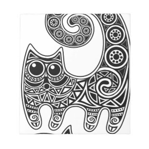 Floral Cat Notepad