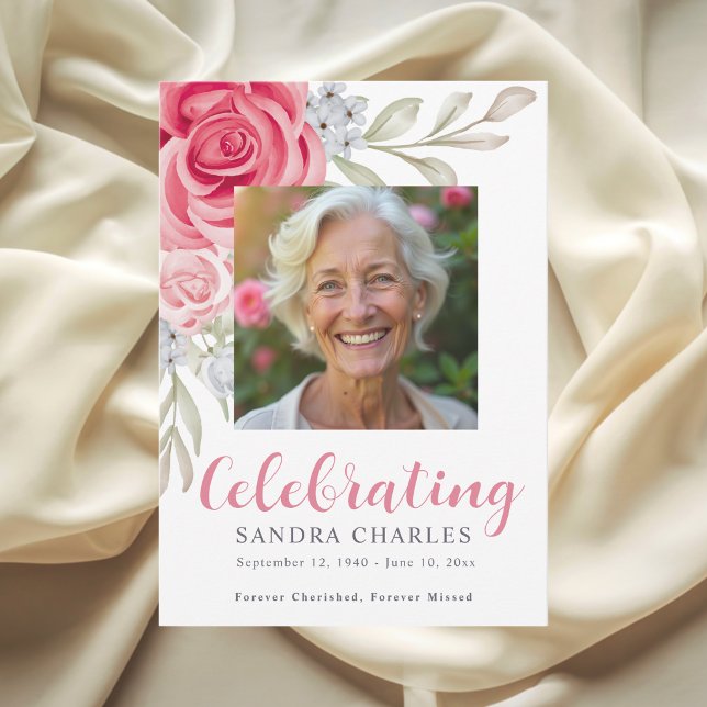 Floral Celebration of Life Funeral Program (Creator Uploaded)