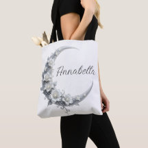 Floral Celestial Personalized Moon Goddess Name