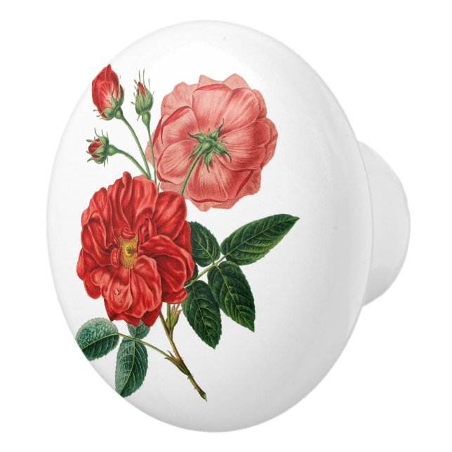  Floral Ceramic Knob (Right)