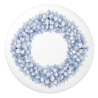 Floral ceramic knobs