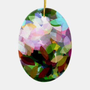 FLORAL CERAMIC ORNAMENT