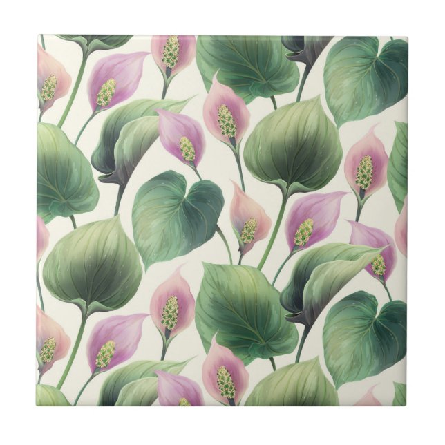 Floral Ceramic Tile (Front)