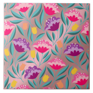 Floral Ceramic Tile