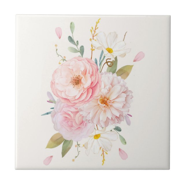 Floral Ceramic Tile (Front)