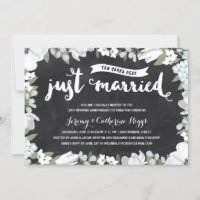 Floral Chalkboard | 10th Wedding Anniversary